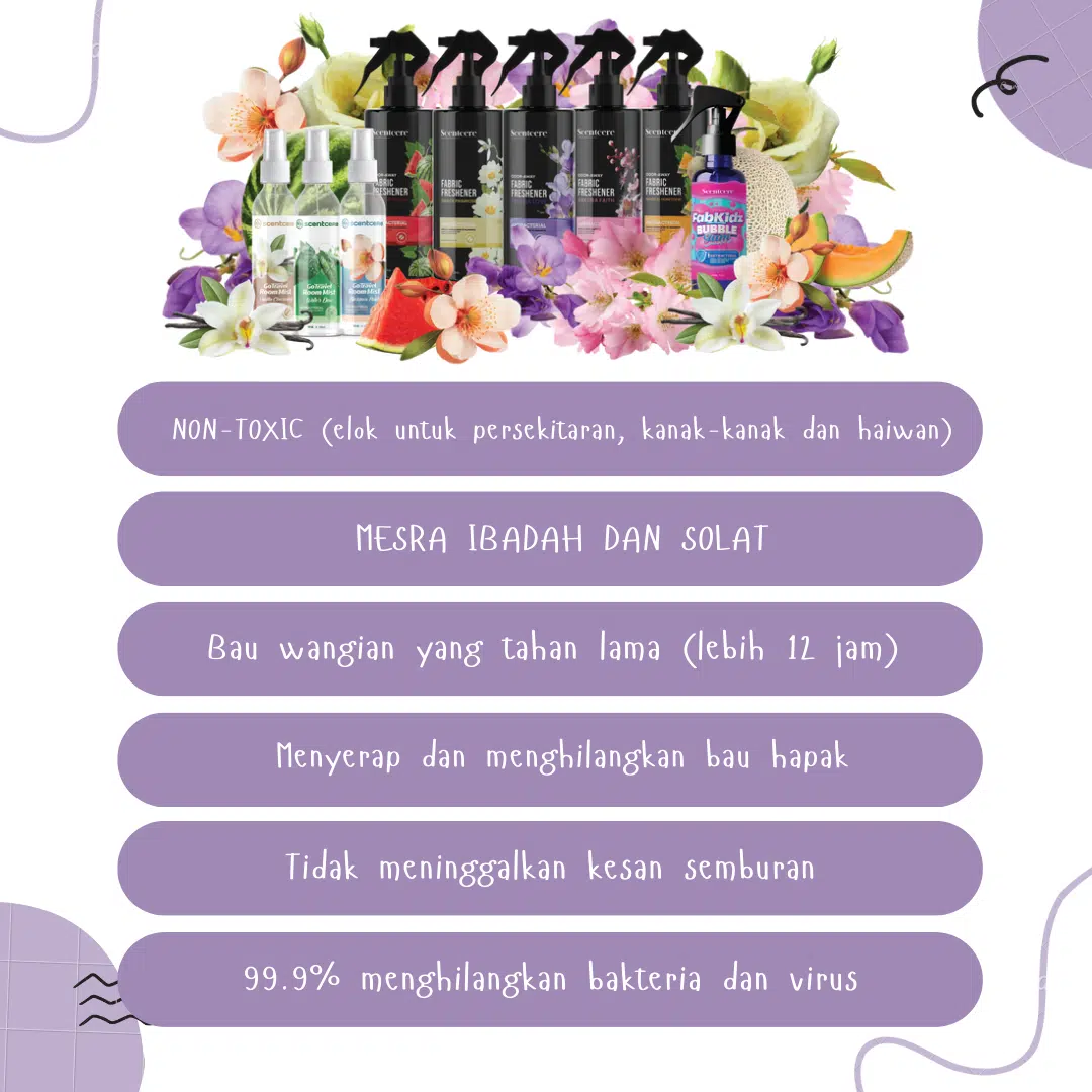 KELEBIHAN SCENTCEREFABRIC FRESHENER